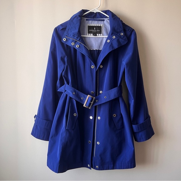 London Fog Jackets & Coats London Fog Trench Coat Cobalt Blue
